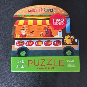 Crocodile Creek Two-Sided Puzzle: Monster Burger